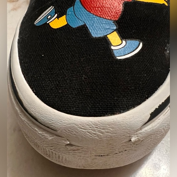 VANS x The Simpson Low Canvas Step In Sneakers Black Yellow Unisex M 3.5 W 5 - Picture 6 of 9